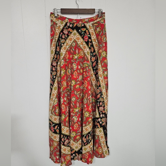 NWT Spell & Gypsy Designs Lolita Split Maxi Skirt Campfire - Picture 7 of 11
